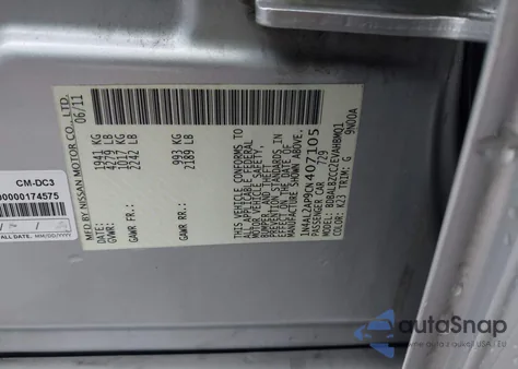 2012 Nissan Altima 2.5 S из США, поврежденный, VIN 1N4AL2AP9CN407105